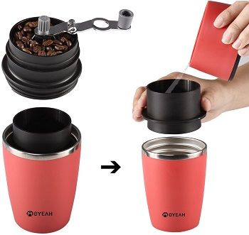 Moyeah Travel Coffee Grinder Maker review